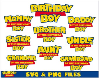 Toy Story Birthday Boy Family SVG Bundle | Toy Story png, Toy Story t shirt SVG, Toy Story svg, Birthday Boy svg Cricut, Birthday Boy png