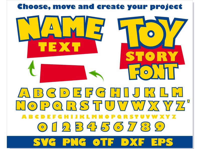 Toy Story Font SVG Cricut, Toy Story Font png, Toy Story Font otf, Toy Story Banner, Toy Story shirt, Toy Story Birthday svg, Toy Story svg image 1