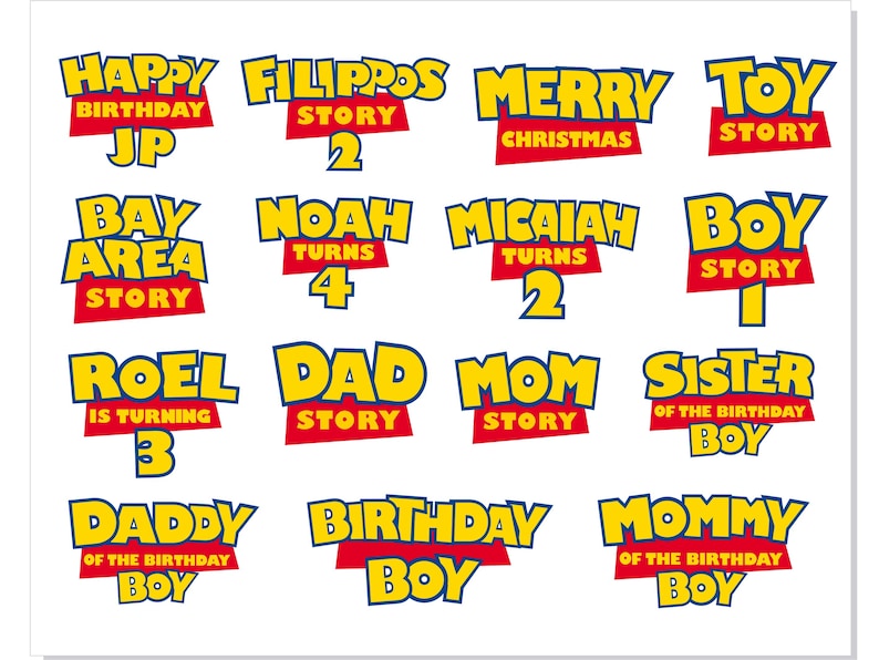 Toy Story Font SVG Cricut, Toy Story Font png, Toy Story Font otf, Toy Story Banner, Toy Story shirt, Toy Story Birthday svg, Toy Story svg image 9