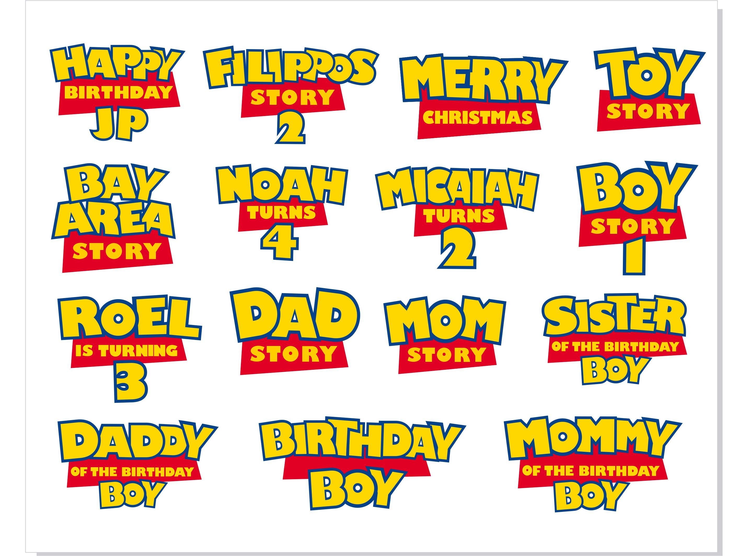 Toy Story Font SVG Cricut Toy Story Font Png Toy Story Font Etsy Hong
