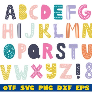 Letras del garabato | Doodle Font OTF, Doodle Font Png, Doodle Font Svg, Doodle Letters Png, Doodle Letters Svg, Fuentes lindas, Fuente manuscrita