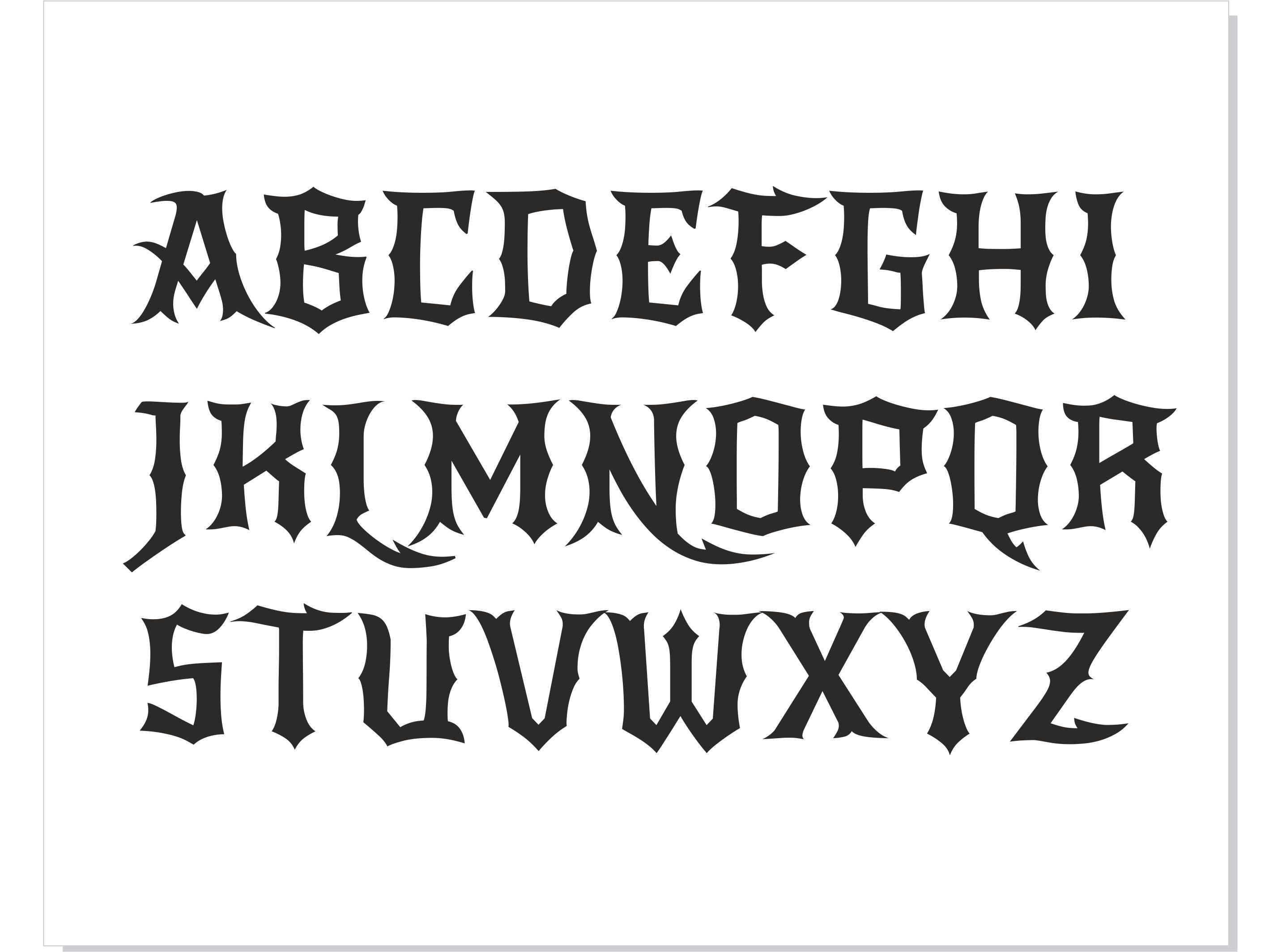 Dragon Font Otf, Dragon Font Svg, Dragon Letters Svg, Tattoo Font Svg ...