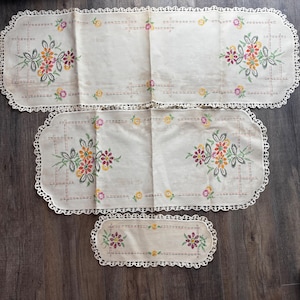 dresser scarves 35 in X 10 ft Gauze Cheesecloth Table Runner Dusty Blue
