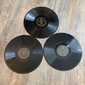 Vintage RCA Victor 78 RPM Records Lot of 3, Shellac Untested, Collectible Music