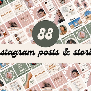 Retro Instagram Templates, Colorful Funky Instagram Templates, Bright Instagram Posts, Instagram Stories Templates, Instagram Post Templates