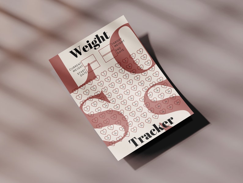 Weight Loss Tracker, 100 Lbs, Weight Loss Tracker Printable, Weightloss ...