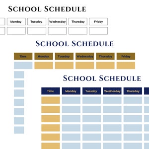 Weekly School Schedule ⧋ Weekly Planner ⧋ Printable & Digital Plan ...