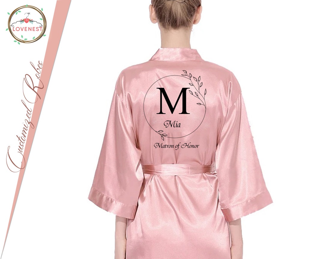 Bachelorette Robes Bridal Shower Robes Custom Wedding Robes Etsy