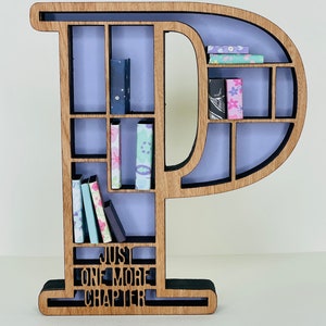 Letra de estantería personalizada, Inicial, Decoración