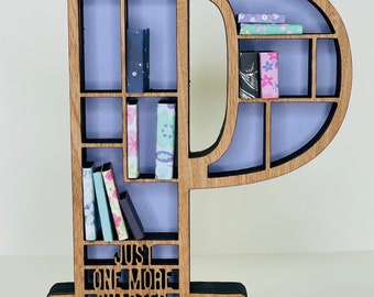 Custom Bookshelf Letter, Initial, Decor