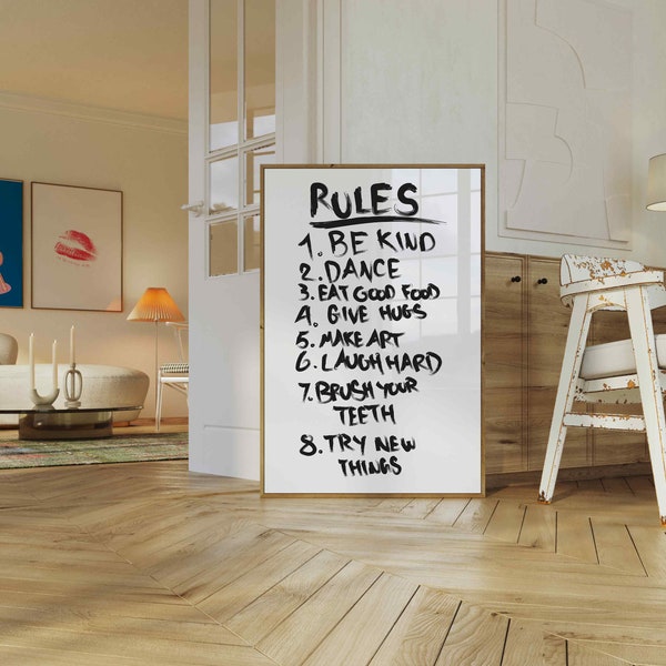 House Rules Etsy
