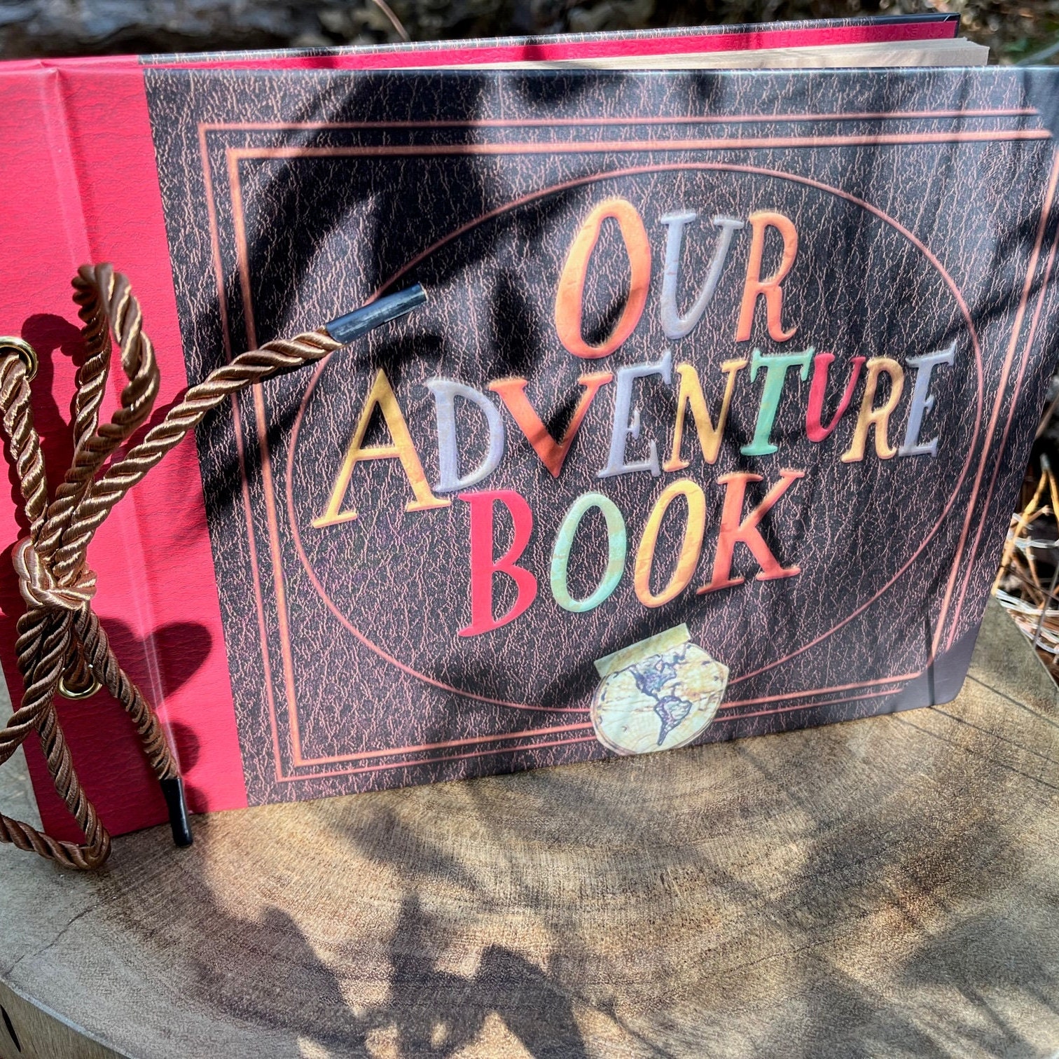  Scrapbook Photo Album,Our Adventure Book Scrapbook, Embossed  Words Hard Cover Movie Up Travel Scrapbook for Anniversary, Wedding,  Travelling, Baby Shower, etc (Adventure Book)