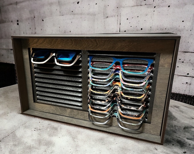 Topper Storage Rack Pair Eyewear Topper Storage Magnetic Display Holds 24 Toppers Counter ...