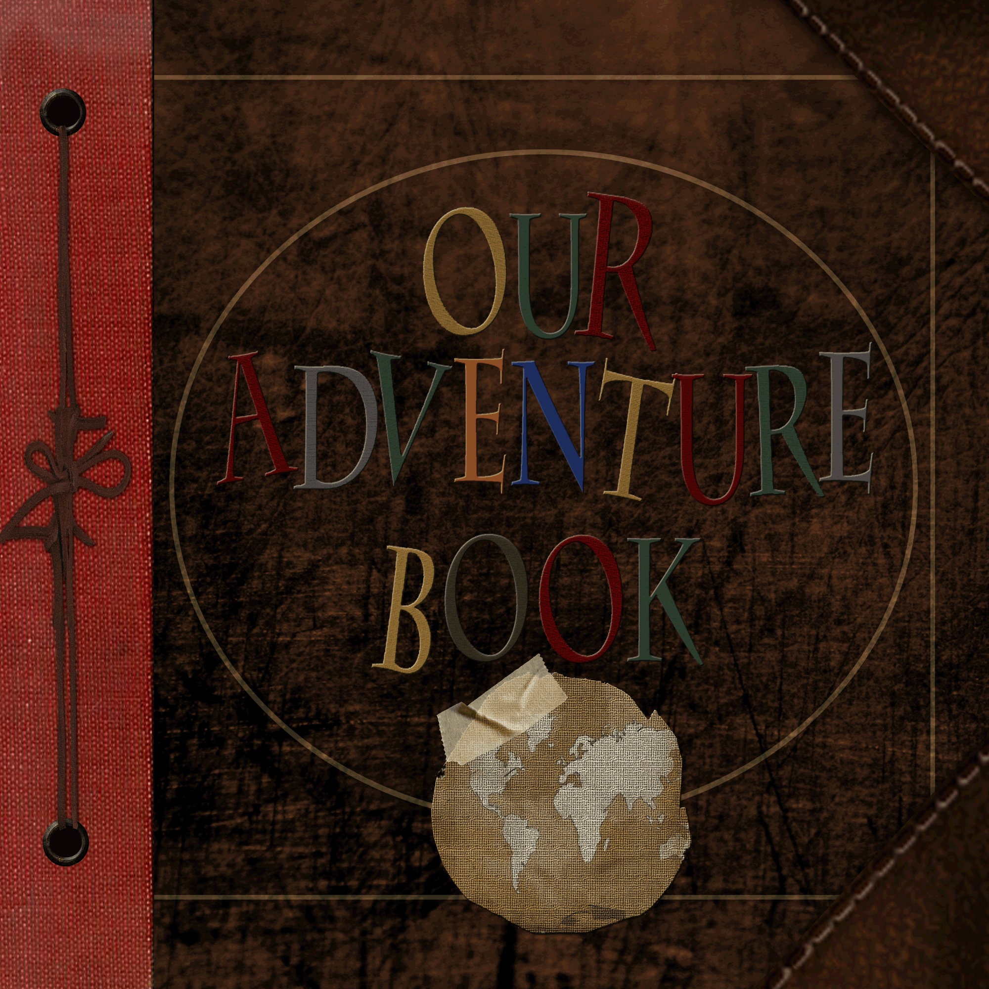 Custom Our Adventure Book , Wow, Incredible Package, Pixar up Themed  Scrapbook Photo Album, Wedding Guestbook FREE CLIP ART 