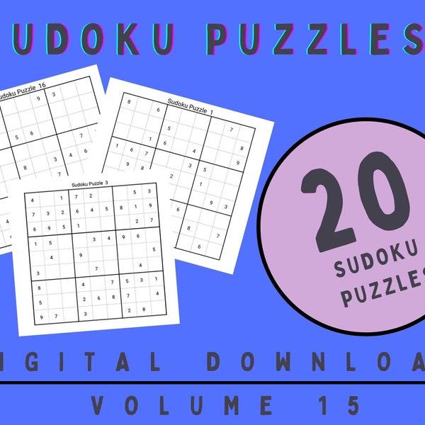 Sudoku Puzzles Coloring Etsy UK