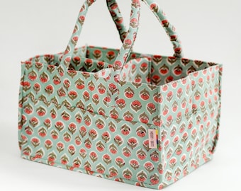 Floral Print Nappy Caddy