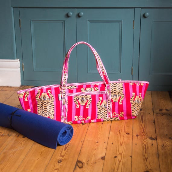 Tiger Print Yoga Mat Bag