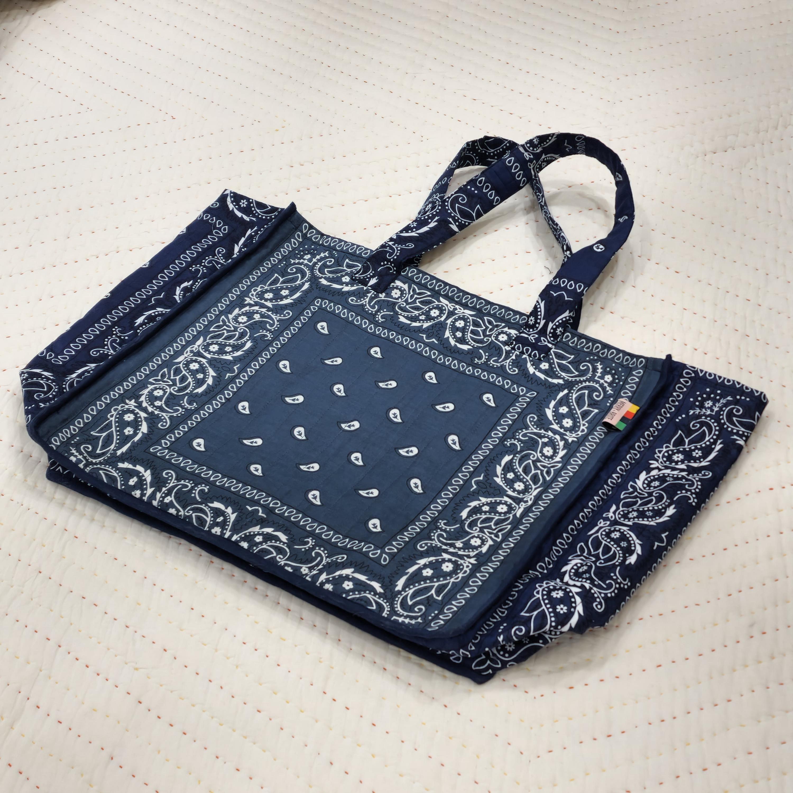 Women’s Paisley Print Cotton Tote Bag – Lightweight Beach Bag Or Everyday Carry 14 thumbnail image