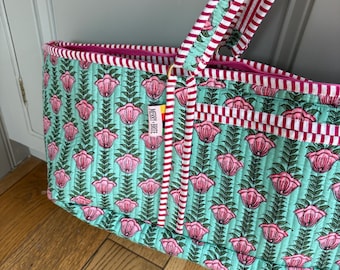 Yogamattentasche mit Blumen Print
