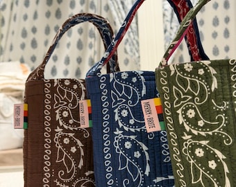 Handmade Bandana Bucket Bag