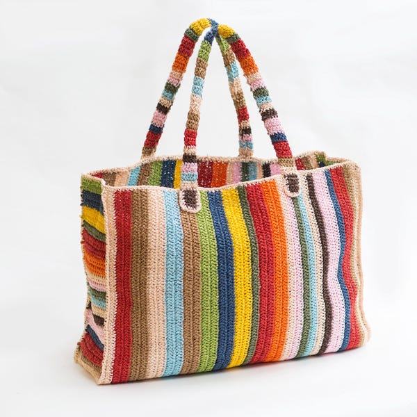 Striped Tote Bag