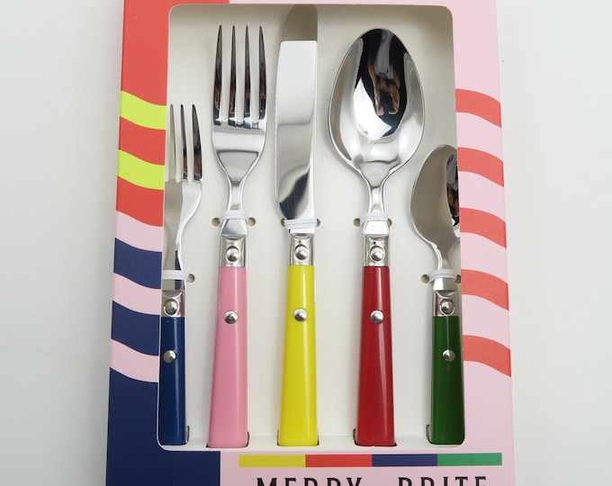 Colourful Vintage Inspired Cutlery Set