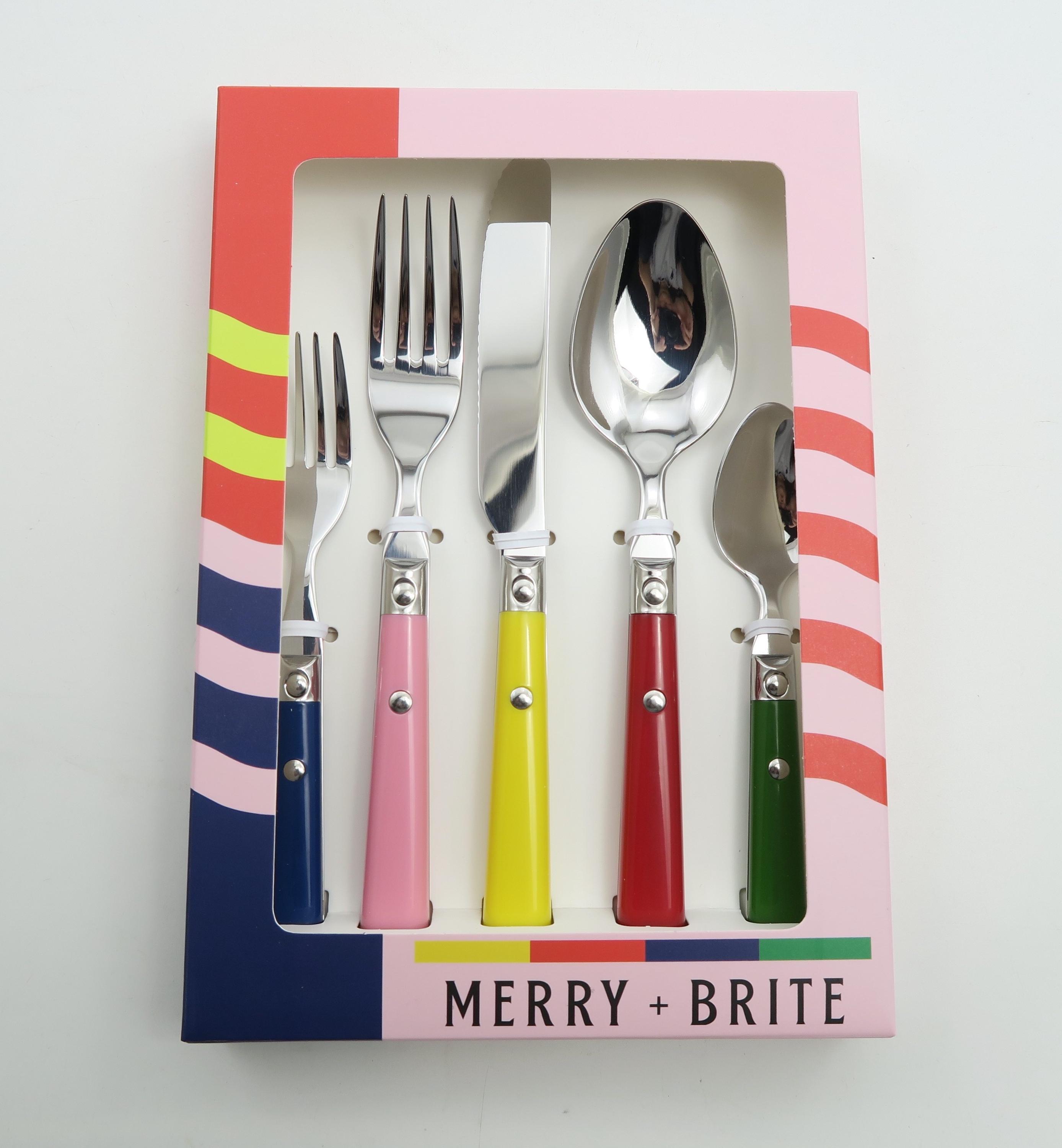 Colourful Vintage Inspired Cutlery Set