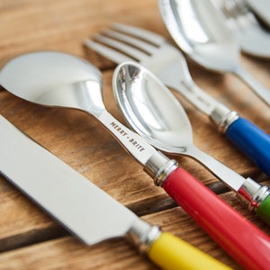 Colourful Vintage Inspired Cutlery Set zdjęcie 2