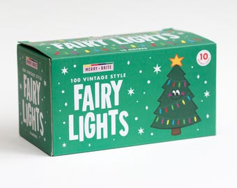 Vintage Style Fairy Lights | 10m String Lights | Retro Holiday Decor | Indoor Festive Lighting
