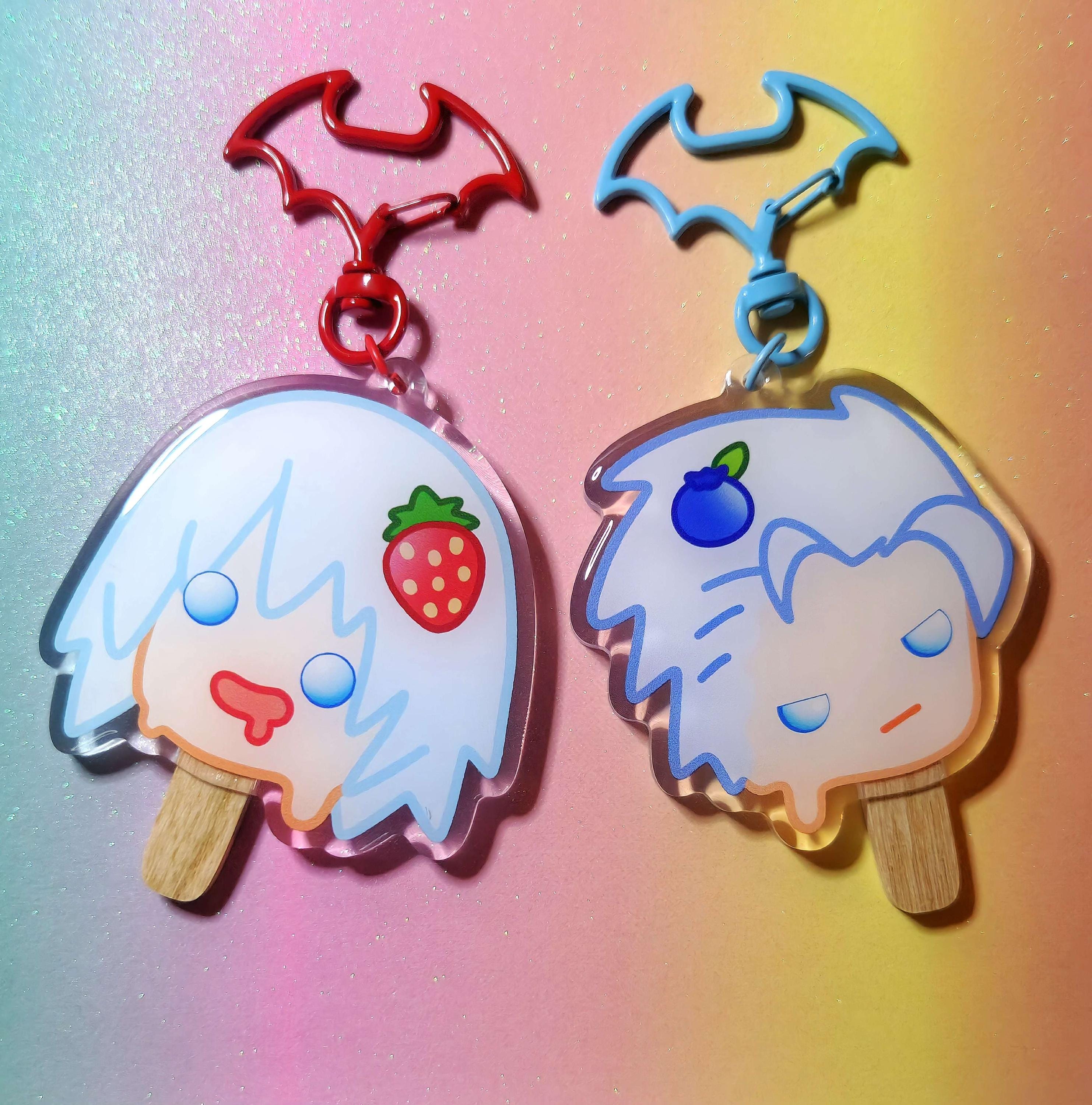 DMC Devil May Cry Inspired Dante Vergil Popsicle Ice Cream Keychain