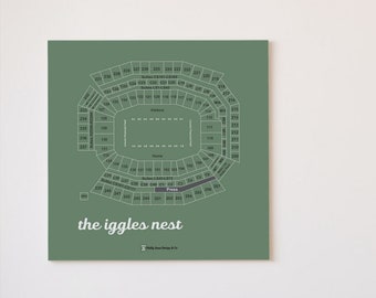 Philadelphia Eagles The Iggles Nest - Arte murale digitale