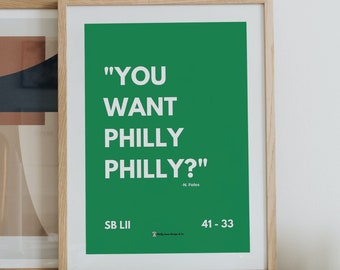 Philadelphia Eagles Super Bowl LII Print: Philly Special Art (Digital Download)