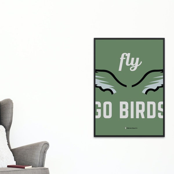 Philadelphia Eagles "FLY, Go Birds" Digital Wall Art