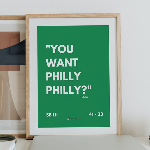 Philadelphia Eagles Philly Special "You Want Philly Philly?" Digital Wall Art