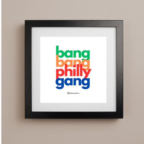 Philadelphia Sports "Philly Gang" Digital Wall Art Printable Download