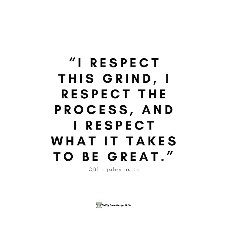 Philadelphia Eagles Jalen Hurts Quote Digital Wall Art Etsy