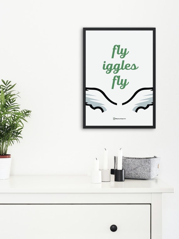 Philadelphia Eagles "Fly Iggles Fly" Wall Art Downloadable Digital Poster