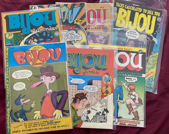Bijou Funnies Comix - Issues 1, 3-8   1968-1973