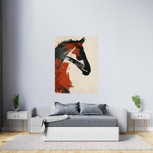 Horse Art, Abstract Oil Painting, Original Horse Wall Art, Modern Animal Wall Art, Horse Lover