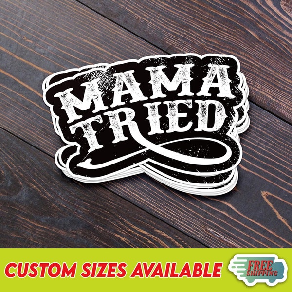 Vinyl Mama Tried Decal - Etsy