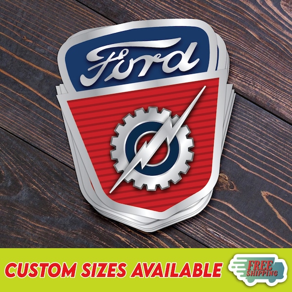 1954-1956 Ford F-100 Truck Emblem Vinyl Decal Sticker - "Multiple Sizes" - **Free Shipping**
