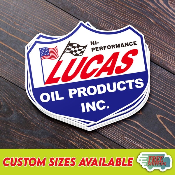 Lucas Oil Logo Vinyl Decal Sticker - *Multiple Sizes* - **Free Shipping**