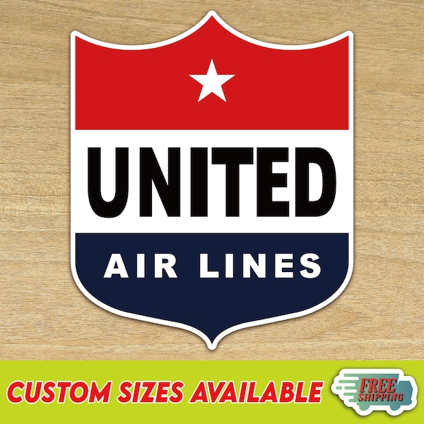 UNITED AIRLINES Logo Vinyl Decal Sticker - *Multiple Sizes* - **Free Shipping**