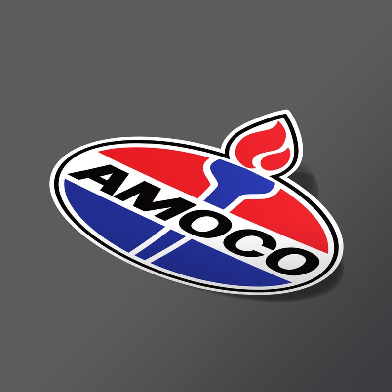 Amoco Gas Logo Motor Oils Gasoline Vinyl Decal Sticker - *multiple ...
