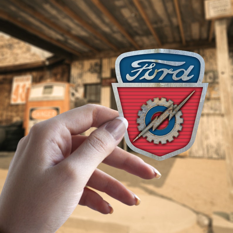 1954-1956 F-100 Truck Emblem -rust Version- Vinyl Decal Sticker ...