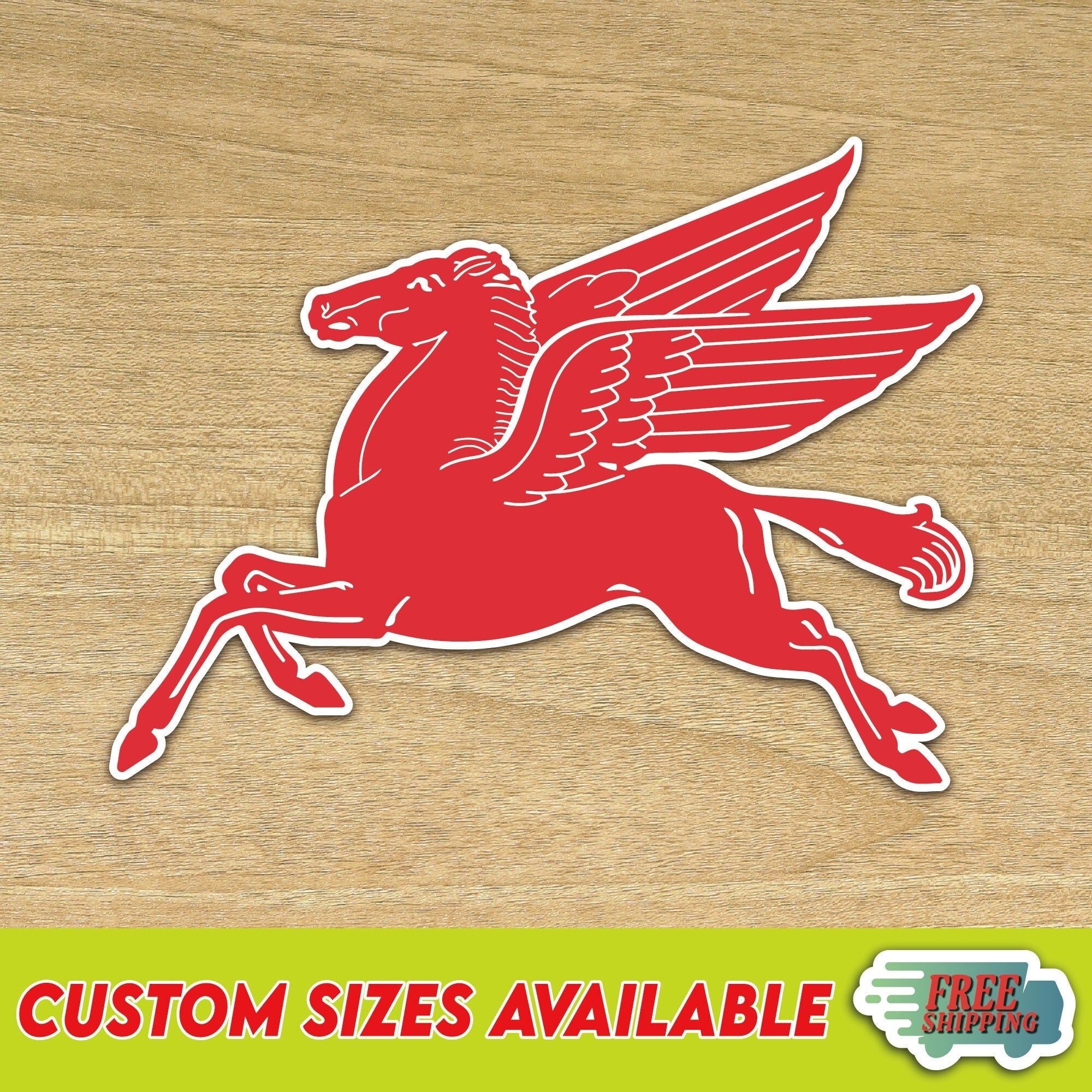 Mobil Pegasus Sticker - Etsy