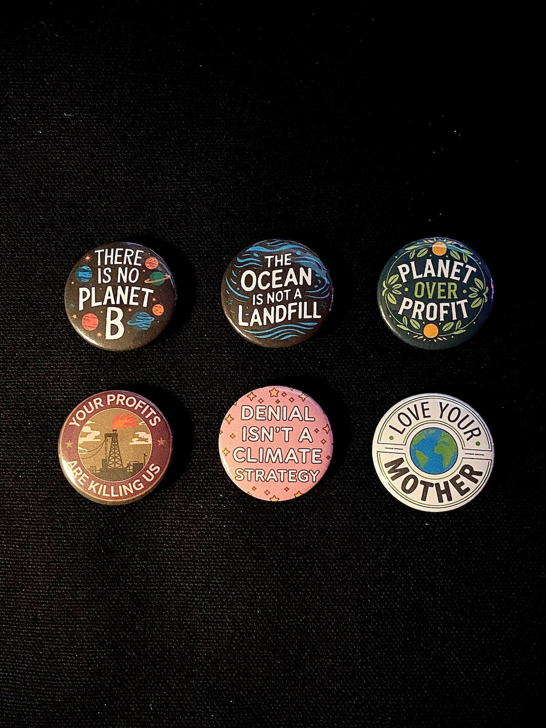 Climate Change Activism Pin Back Button - Political Activist Acessory Small Badges - Human Rights Gift Idea