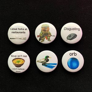 Meme Pin Back Button - Weirdcore Memes Acessory Small Badges - Y2K Gift Idea