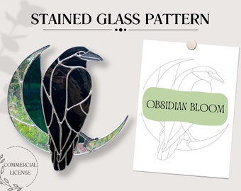 Stained Glass Cecropia Moth Pattern Template, PDF Digital Download, DIY ...