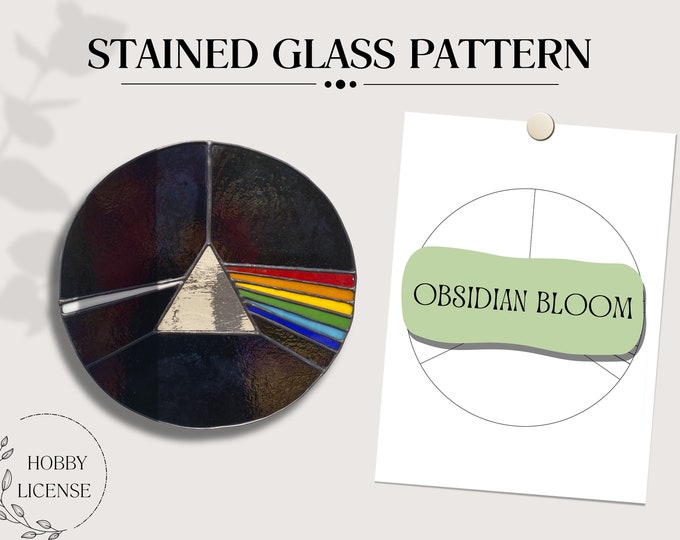 Pink Floyd Stained Glass Pattern Template, PDF Digital Download, DIY ...